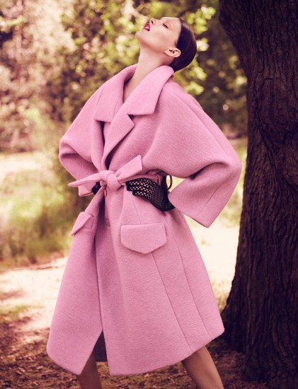 Oversized pink Coat