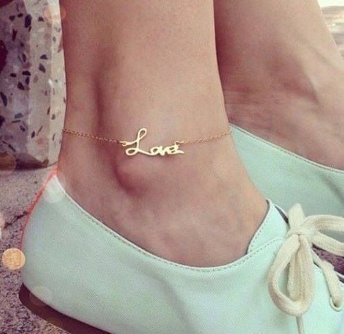 one leg anklet