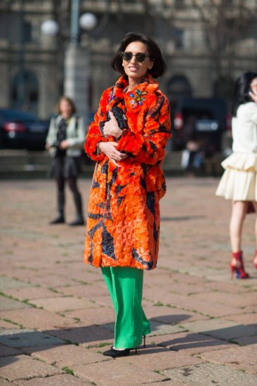From fur gone wild to pastel blues, see the most prominent Fall fashion trends popping up in street style. Milan 2014 HB