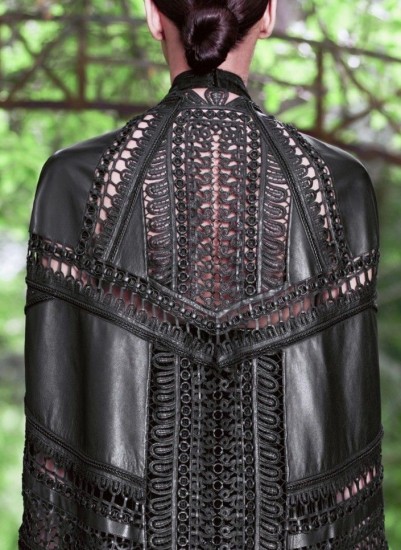 Givenchy leather cape