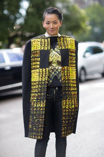 Street Style- embroidered cape
