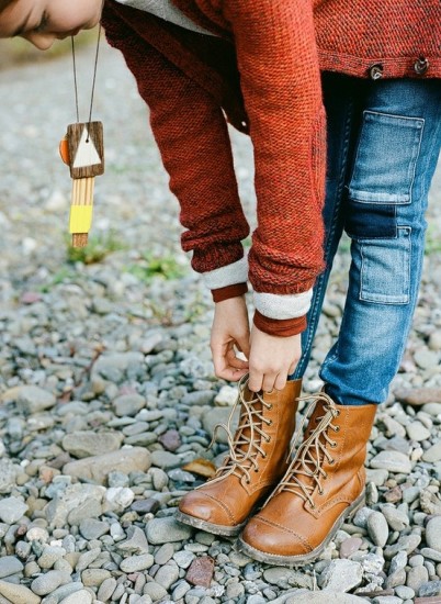 Urban style with lace up ankle boots