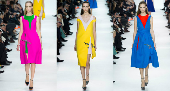 color-block-Christian Dior 2014 Fall Collection- RTW