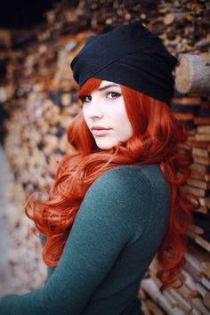 Orange red hair