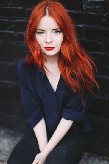 Oranfe red hair color for fair skin tone