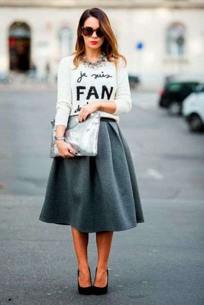 How To Wear The Midi Skirt This Fall