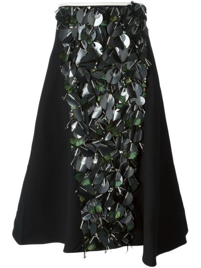 Marni embellished panel skirt