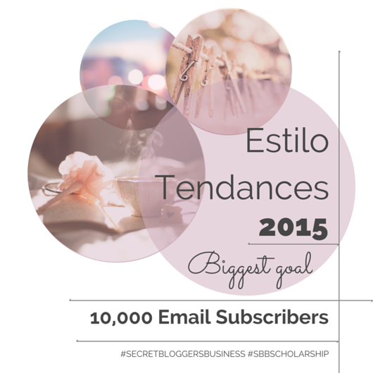 Bigest 2015 goal: 10,000 Email Subscribers