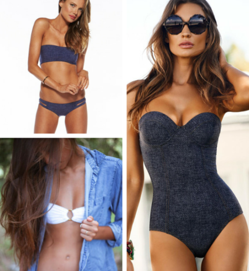 Denim swimsuit