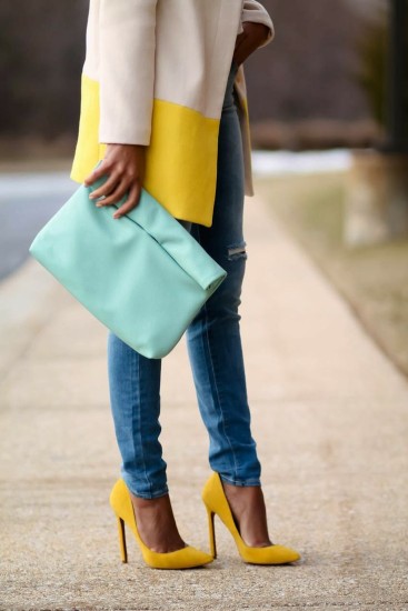 Jeans yellow outifit ideas