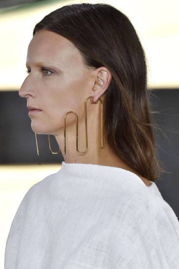 Loewe Brass Earrings Spring 2015