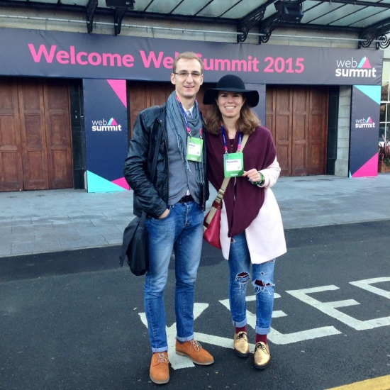 mihai and roswitha at websummit - 2015 Year In Review