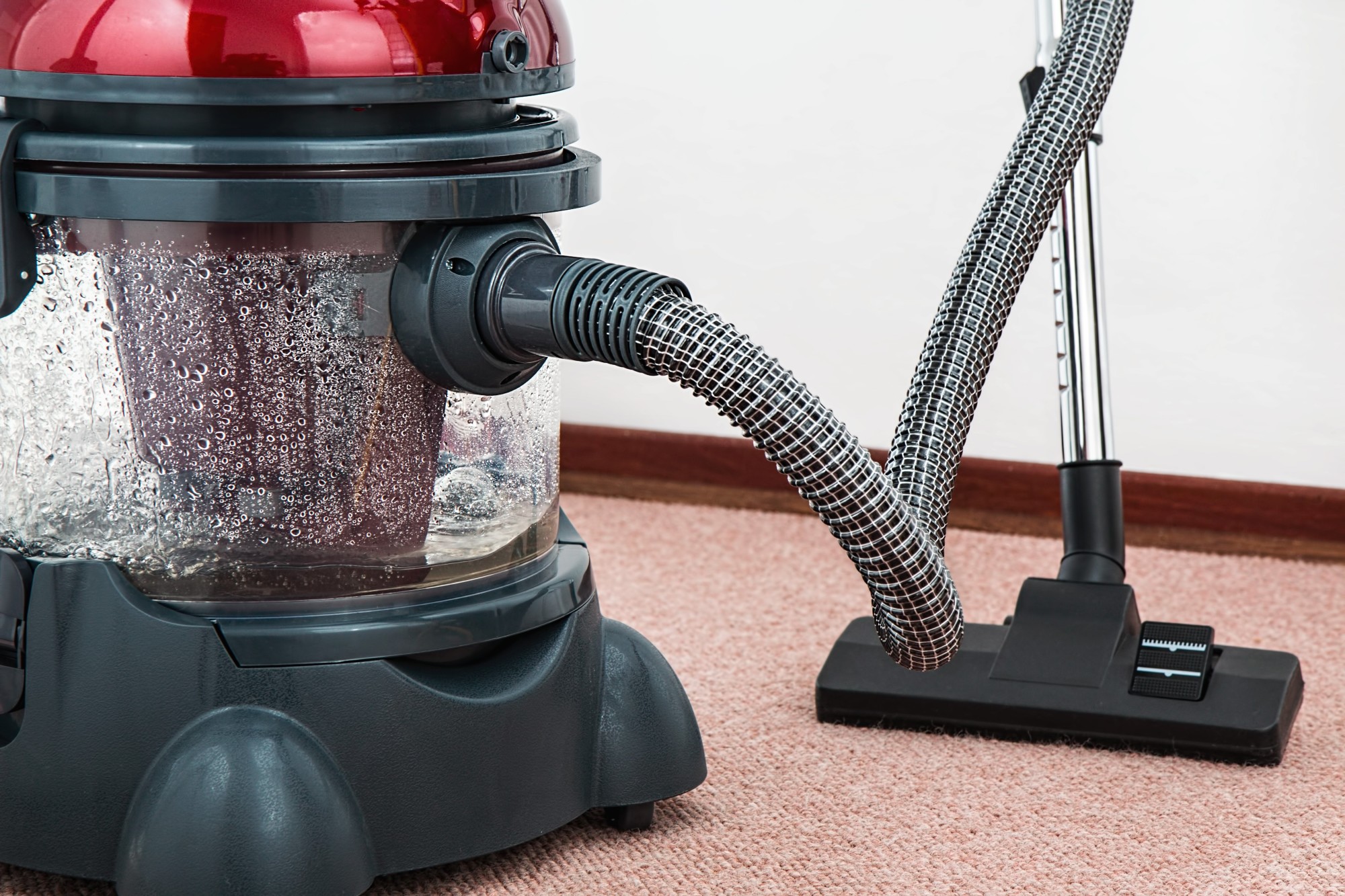 Vacuuming a Carpet
